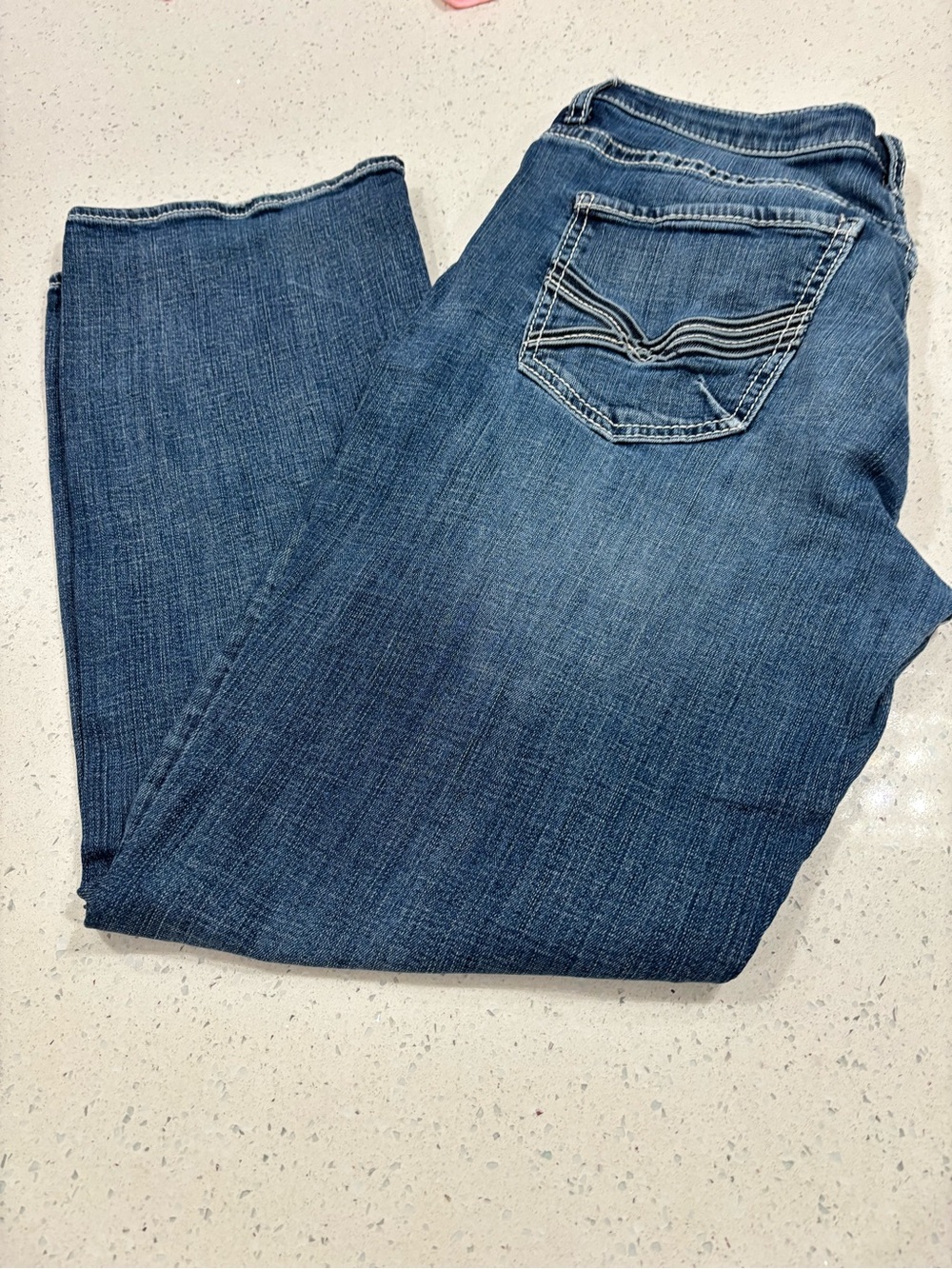 Buckle Men's Blue Straight Jeans Stretch Tyler Jeans